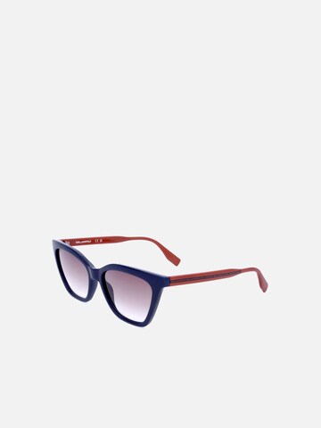 Karl Lagerfeld Zonnebril in Blauw: voorkant