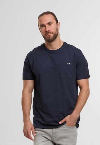 INDICODE JEANS Póló 'Andorra' - kék: elől