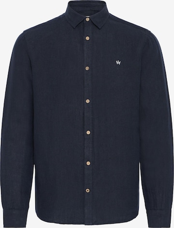 Kronstadt Hemd 'Heart' in Blau: Vorderseite