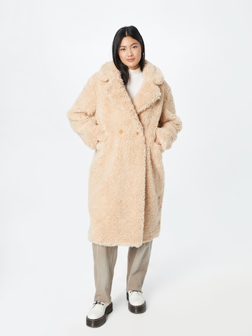 GLAMOROUS Zimní kabát – béžová: přední strana
