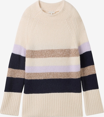 smėlio TOM TAILOR Megztinis: priekis