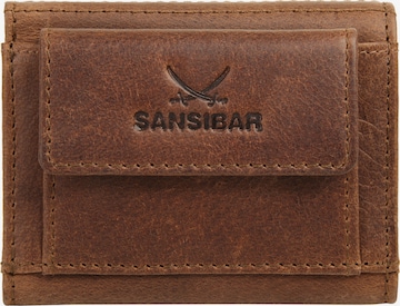 SANSIBAR Wallet in Brown: front