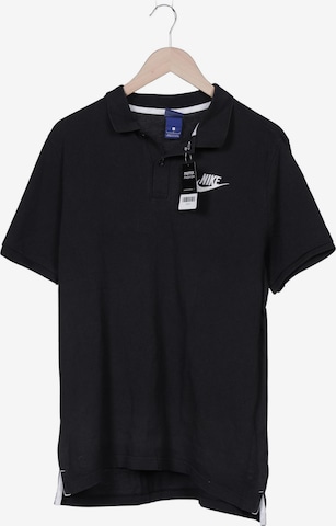 NIKE Poloshirt L in Schwarz: Vorderseite