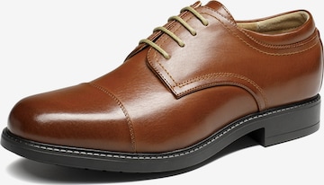 Bruno Marc Lace-Up Shoes in Brown: front