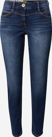 CECIL Slimfit Jeans 'Scarlett' in Blauw: voorkant