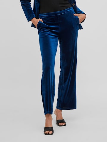 VILA Loosefit Kalhoty – modrá: přední strana