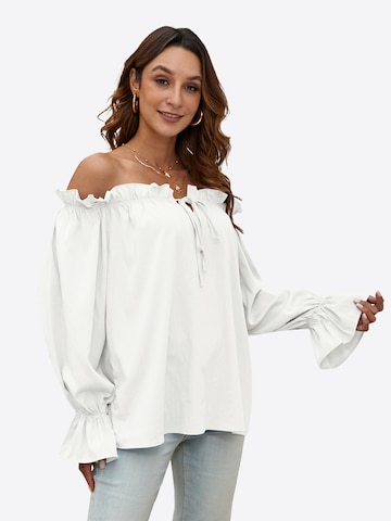 Imily Bela Bluse in Weiß: Vorderseite