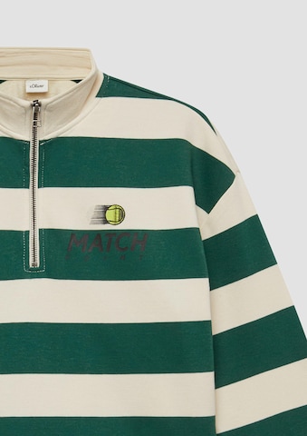 Sweat-shirt s.Oliver en vert