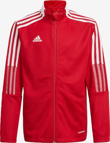 ADIDAS PERFORMANCE Athletic Jacket in Red: front