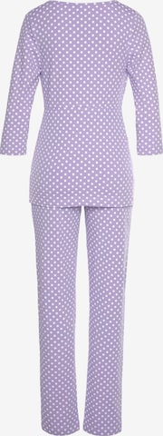 Pyjama LASCANA en violet