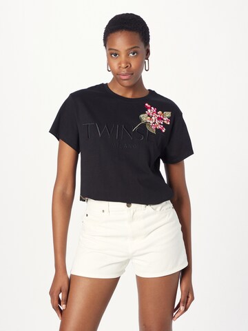 Twinset - Camiseta en negro: frente