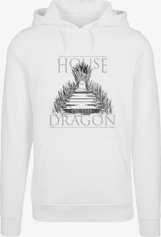 Sweat-shirt 'House Of The Dragon Throne' F4NT4STIC en blanc : devant