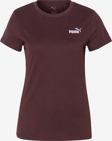 T-shirt fonctionnel 'ESS Small No. 1' PUMA en marron : devant