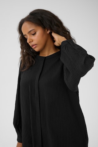 KAFFE CURVE Bluse 'Lisana ' in Schwarz
