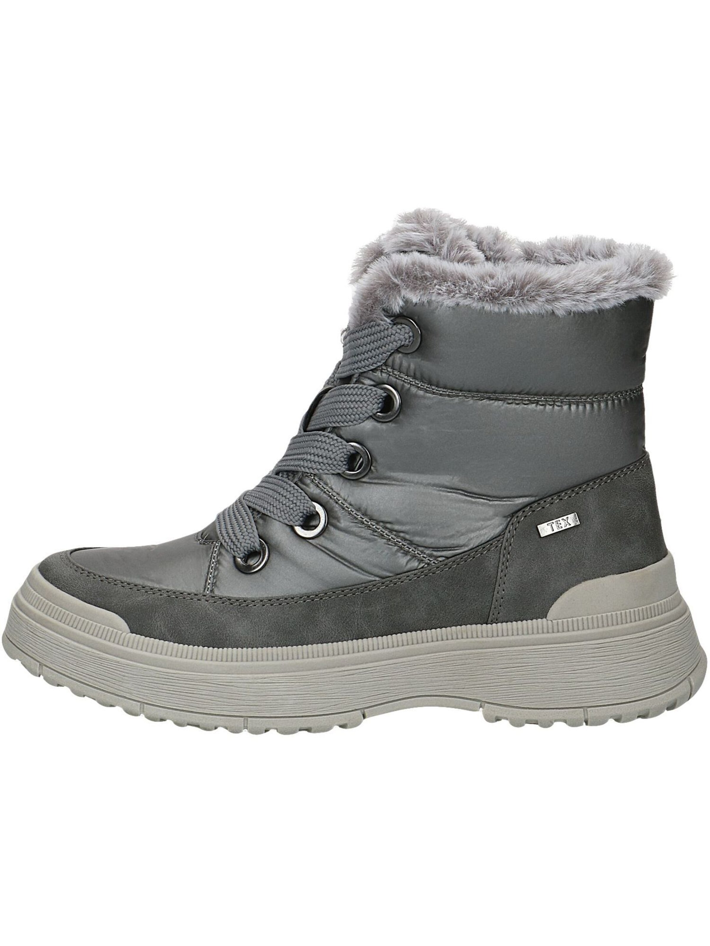 CAPRICE Lace-up bootie in Grey