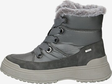 CAPRICE Lace-Up Ankle Boots in Grey