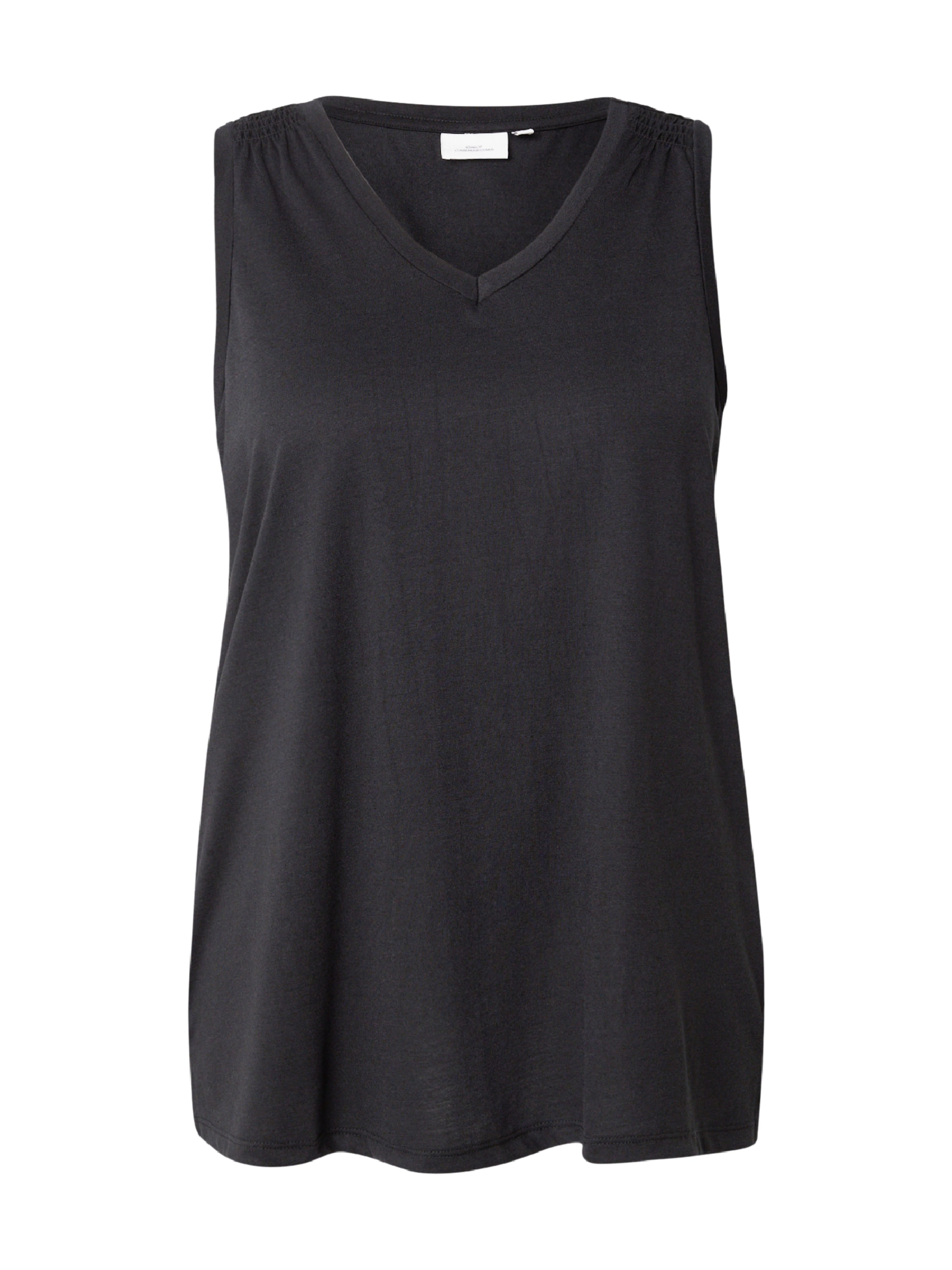 ONLY Carmakoma - Top 'CARCoral' en negro: frente