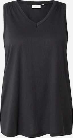 ONLY Carmakoma - Top 'CARCoral' en negro: frente