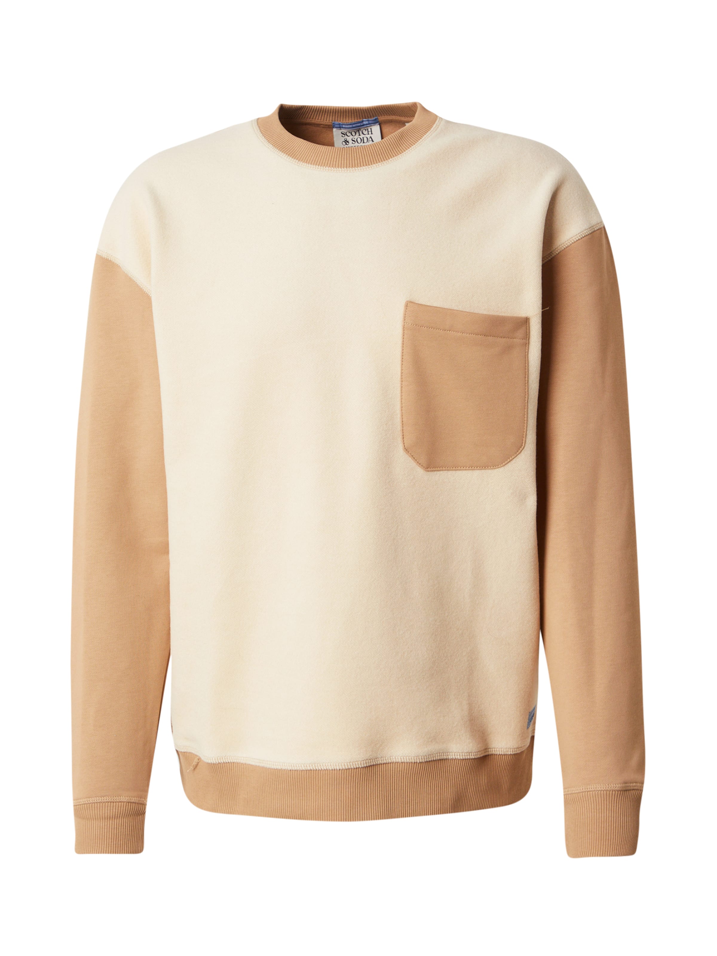 Bluză de molton de la SCOTCH & SODA pe bej: față