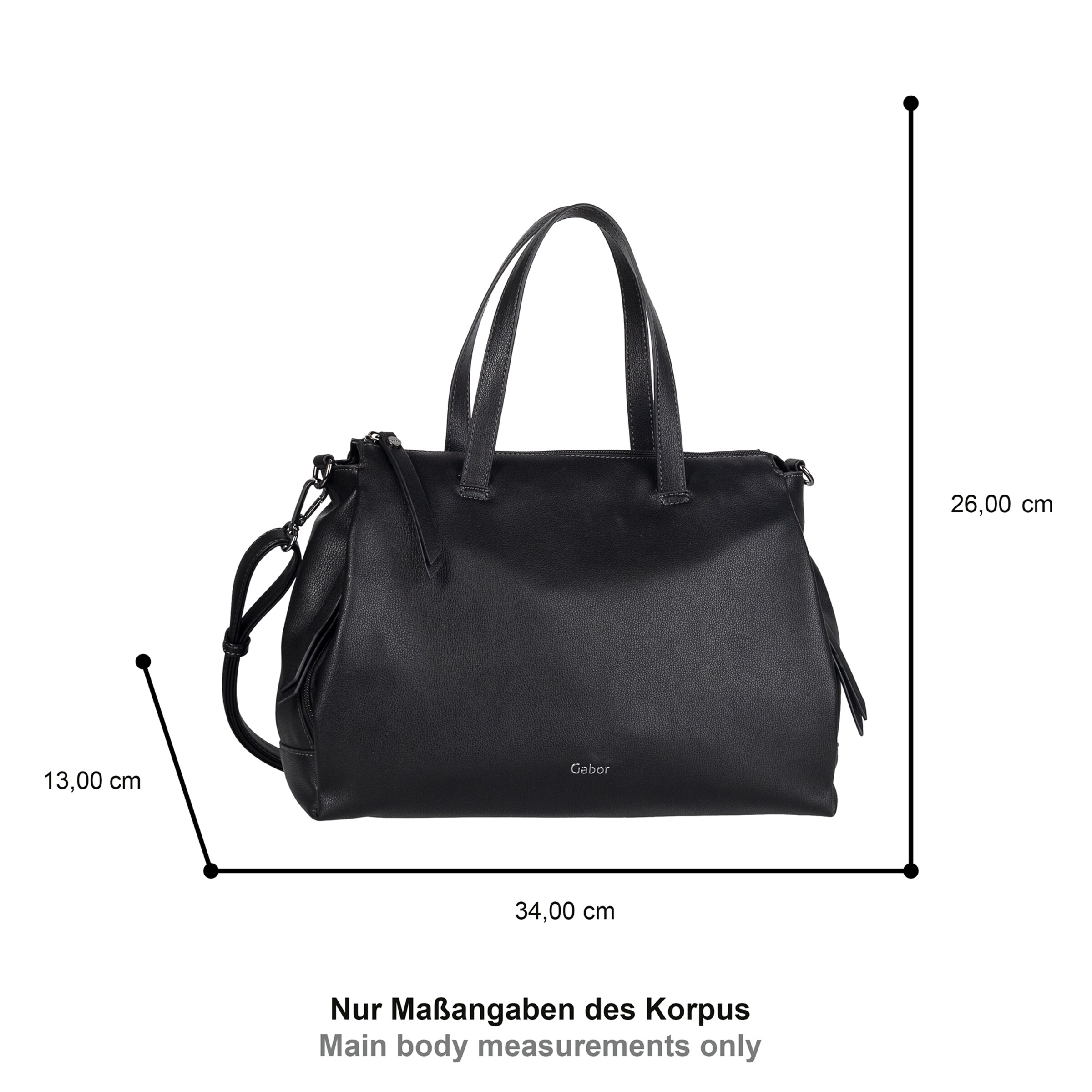 Borsa a spalla 'Jenny' di GABOR in nero