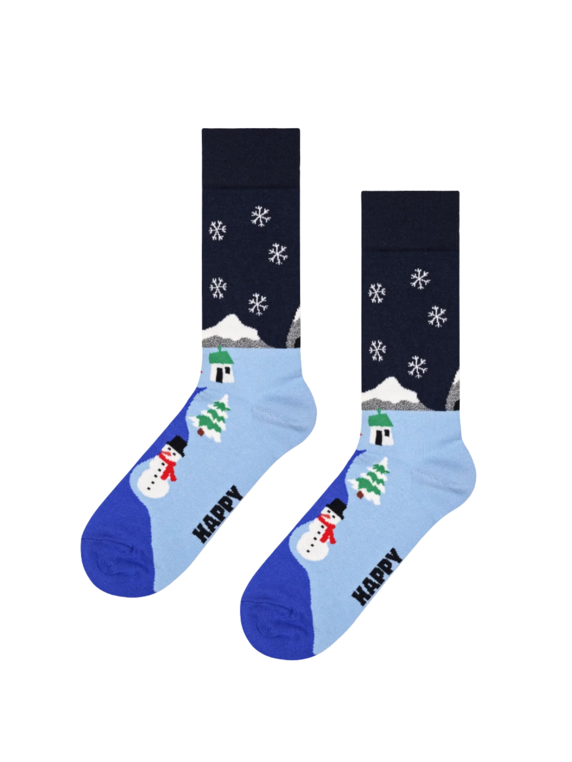 Happy Socks Socks '3er Pack - SNOWMAN GIFT BOX' in Mixed colors