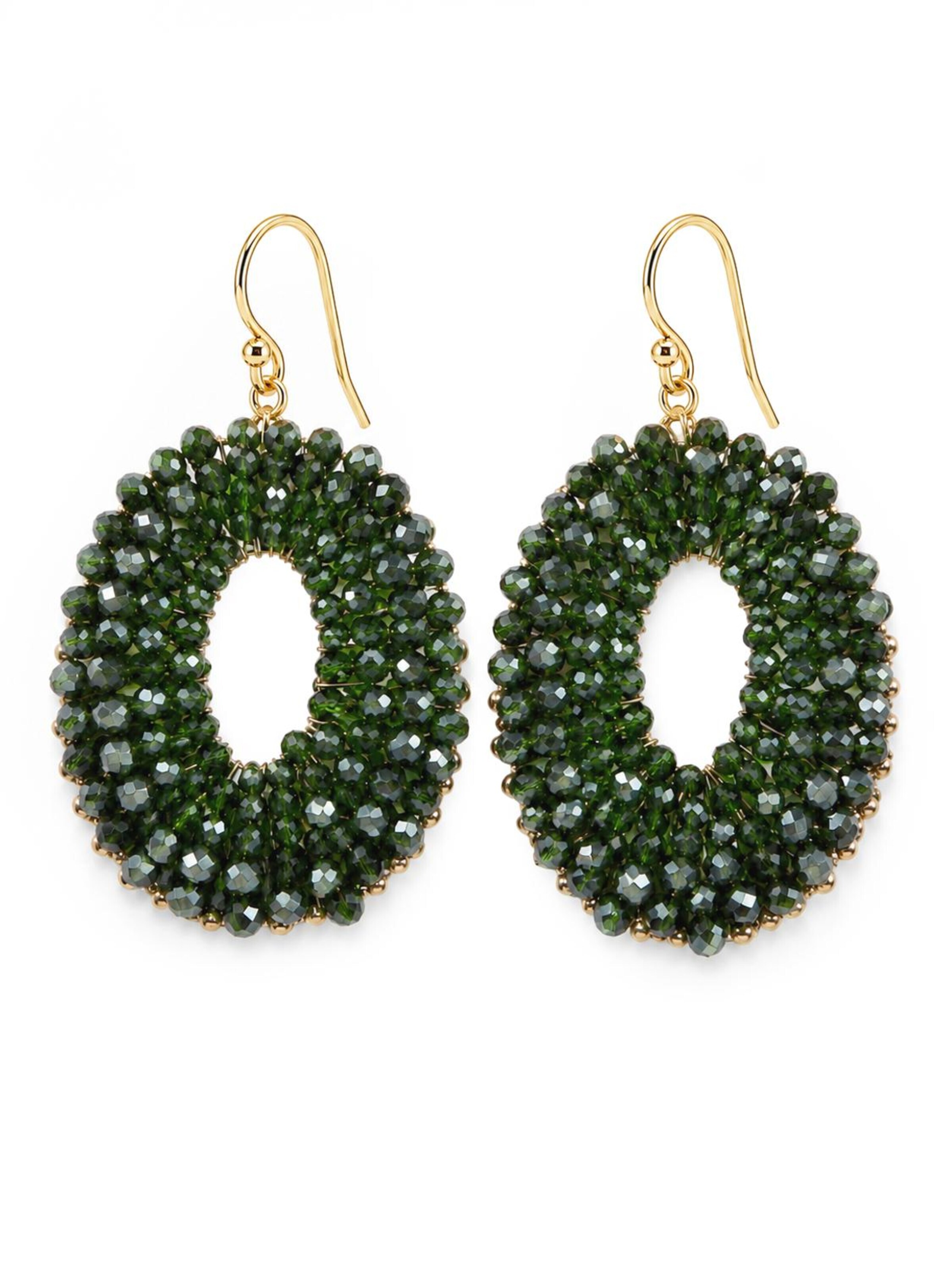 Alster Herz Earrings 'Marisol' in Green: front