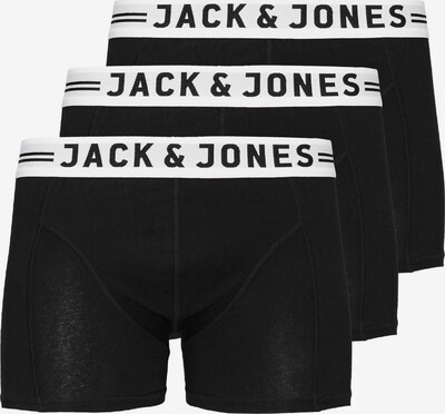 JACK & JONES Boxershorts 'Sense' i svart / vit, Produktvy