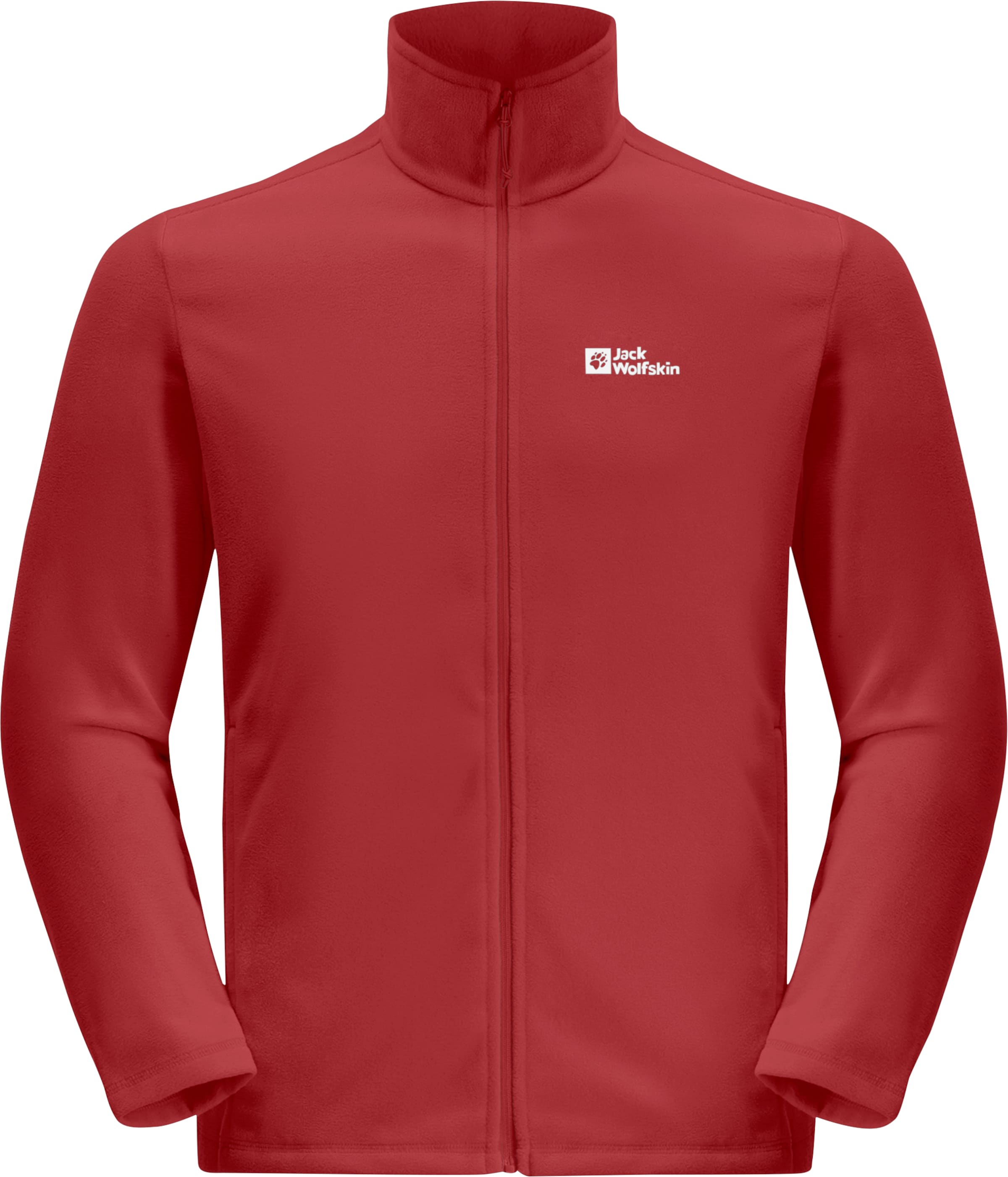 JACK WOLFSKIN Funktionsfleecejacke 'Taunus' in Rot: Vorderseite