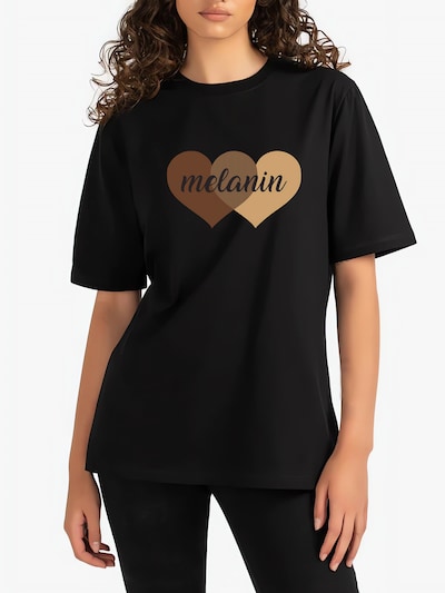 GORHEY Camiseta 'Women's Summer Casual Cotton T-Shirt with LOVE Print' en negro, Vista del producto