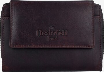 The Chesterfield Brand Portemonnaie 'Wax Pull Up Ascot' in Braun: predná strana