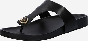 MICHAEL Michael Kors Teenslipper 'LUCINDA' in Zwart: voorkant