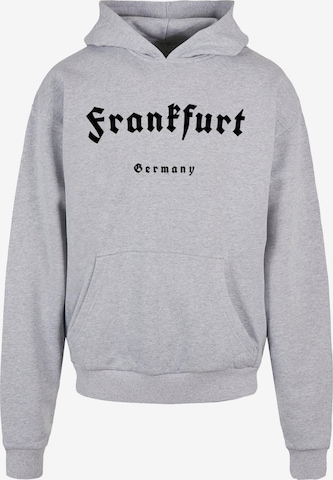 Merchcode Sweatshirt 'Frankfurt' in Grau: predná strana