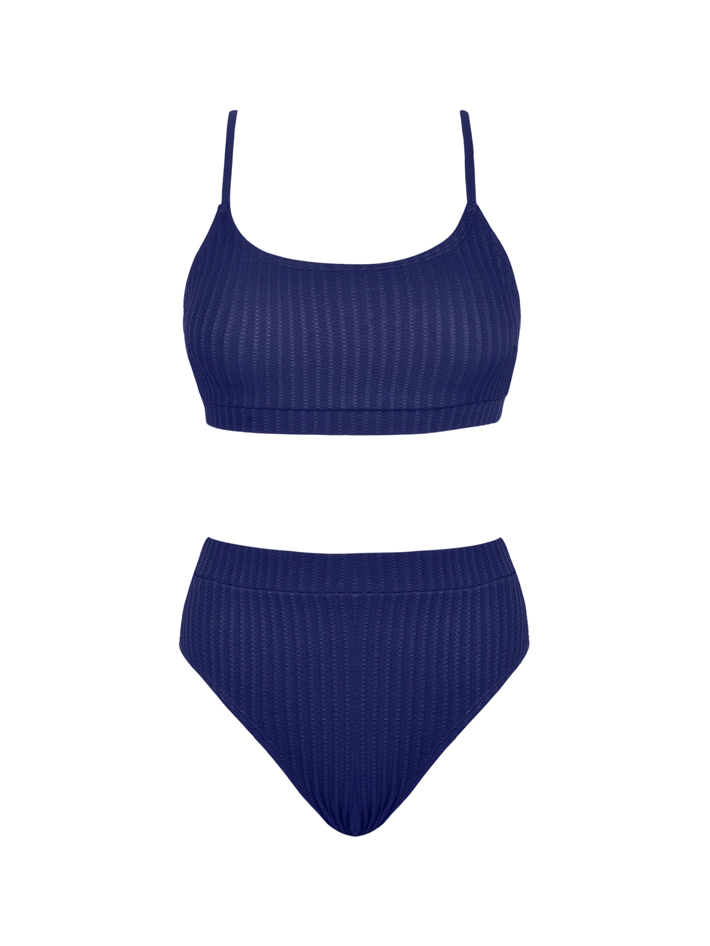 Cupshe Bustier Bikini 'DAA12C5B023UU'‌‌‌‌‌‌‌‌‌‌ in Blau: Vorderseite