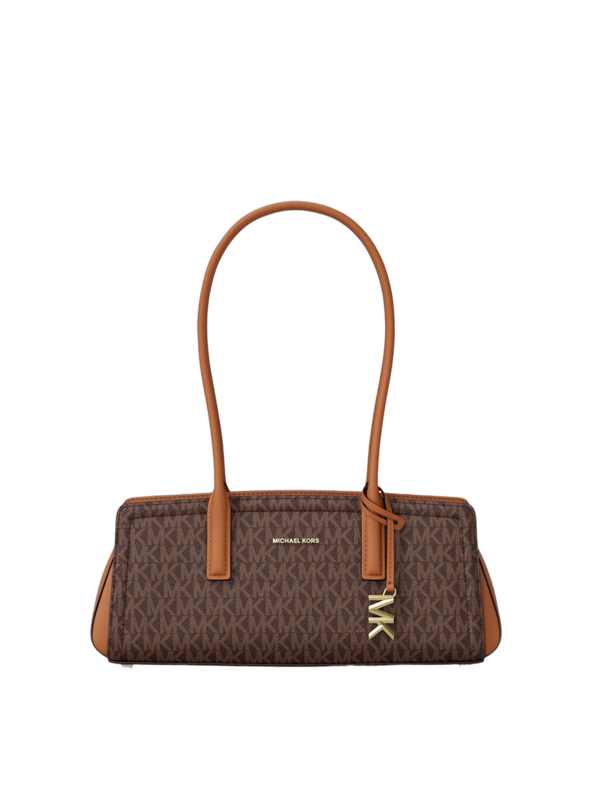 MICHAEL Michael Kors Axelremsväska 'Michael Kors Sac bandoulière Laila Signature Small East West  Marron' i brun: framsida