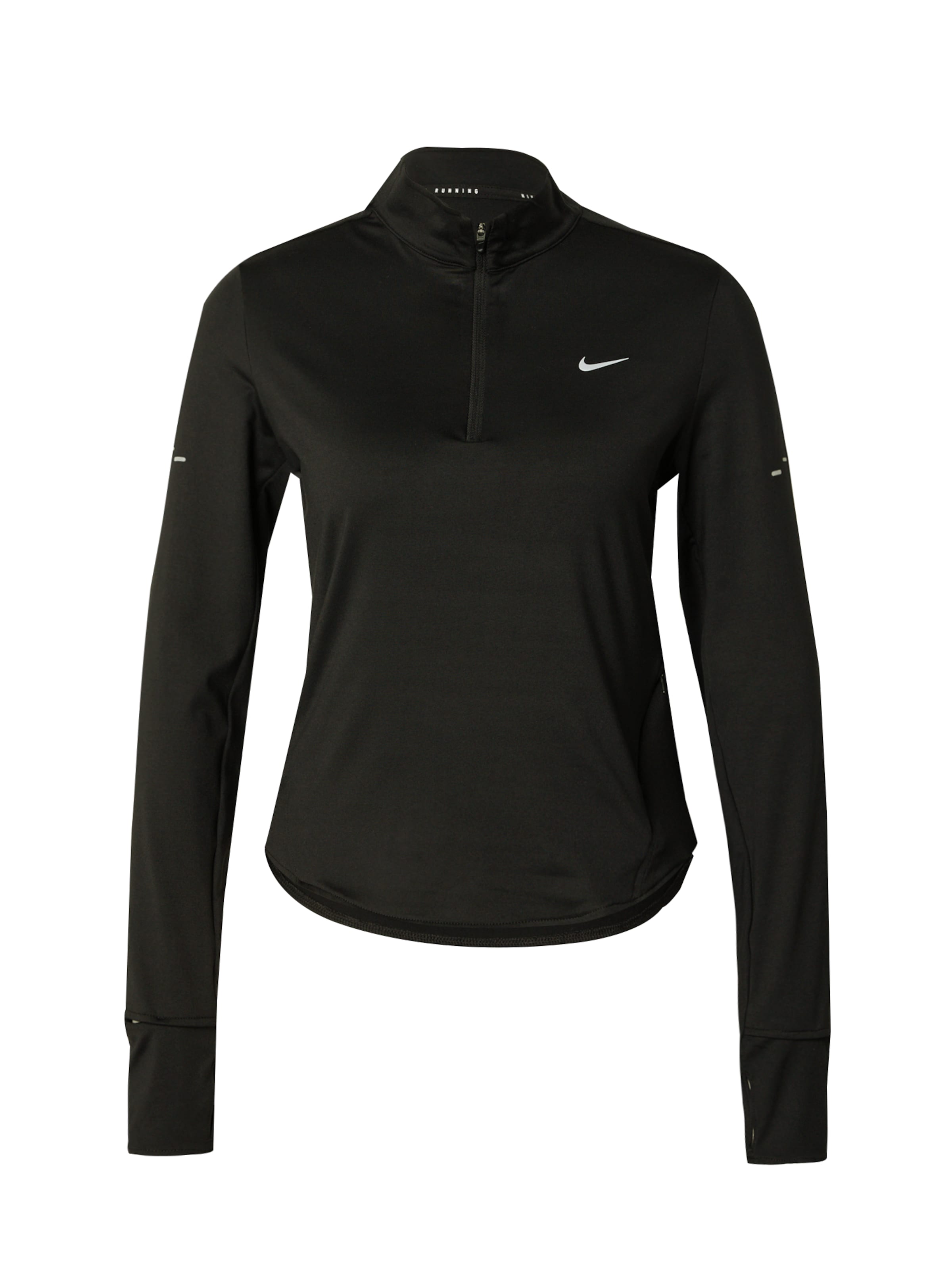 NIKE Λειτουργικό μπλουζάκι 'Swift' σε μαύρο: μπροστά