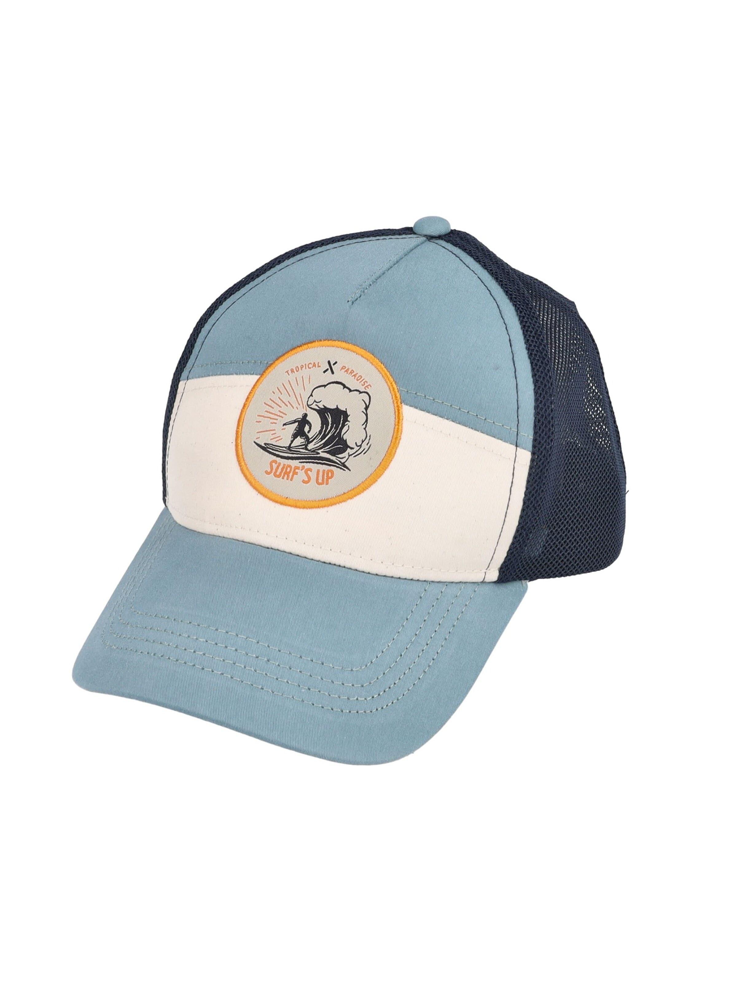MAXIMO Hat 'KIDS BOY-Cap Surf's up, snap-back Verschluß' in Blue: front