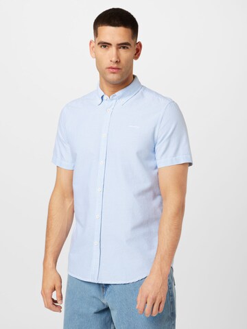 MUSTANG Regular fit Button Up Shirt 'Collin' in Blue: front