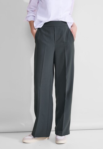 STREET ONE Wide leg Pleated Pants in Grey