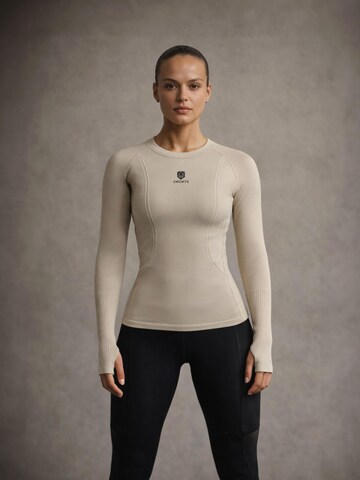 SWORTS Performance Shirt 'BASE' in Beige: front