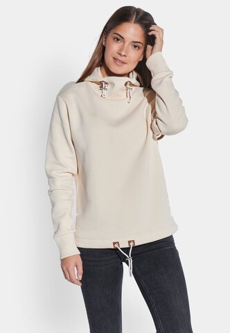 Sweat-shirt Vestino en beige : devant