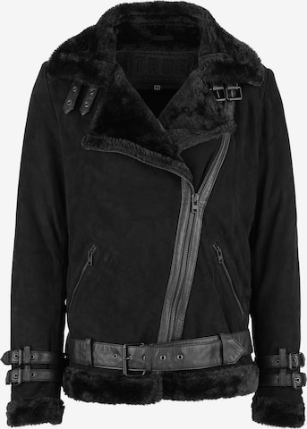 trueprodigy Between-Season Jacket ' Aloy ' in Black: front