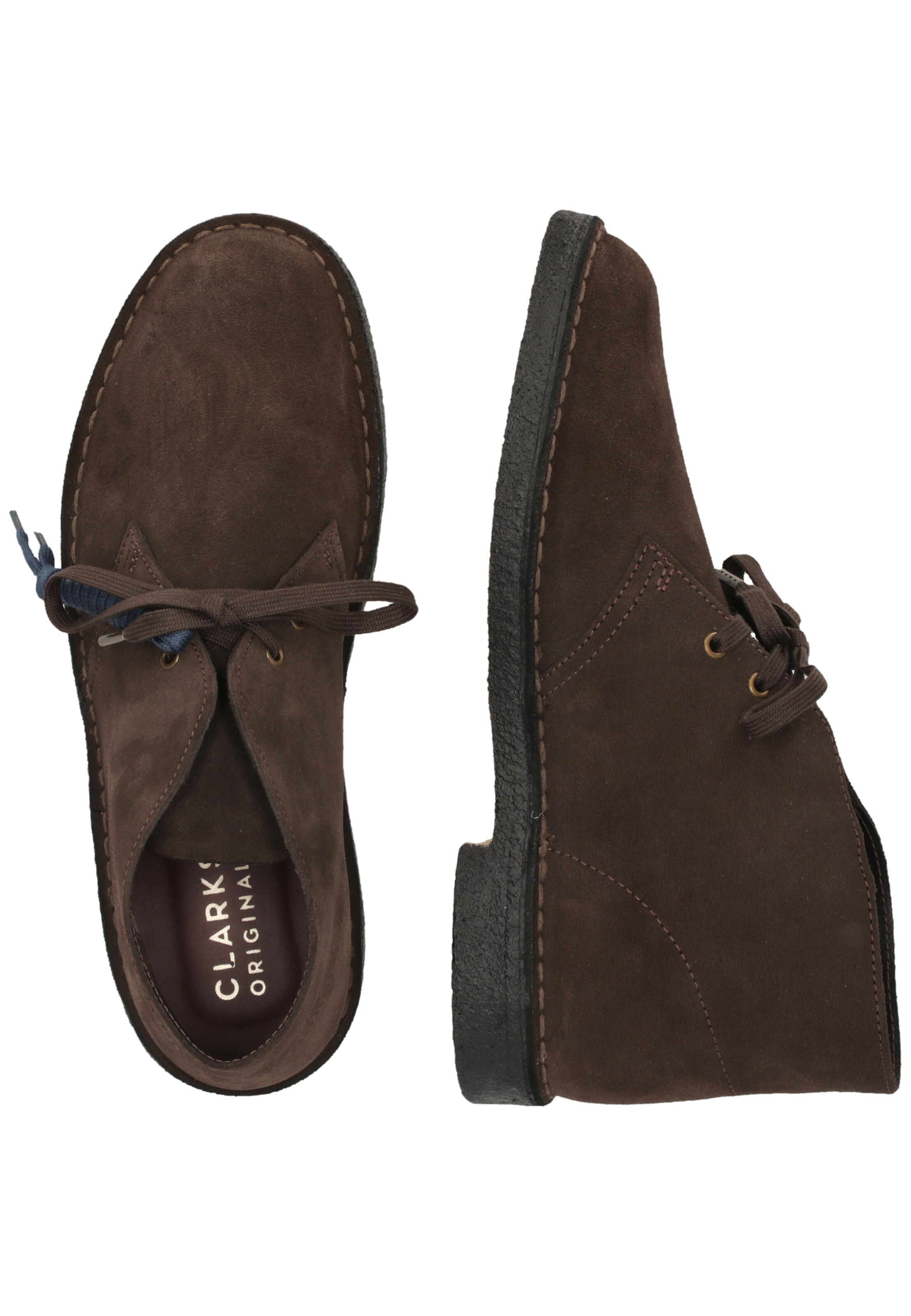 CLARKS Lace-Up Shoes 'Desert Boot' in Brown