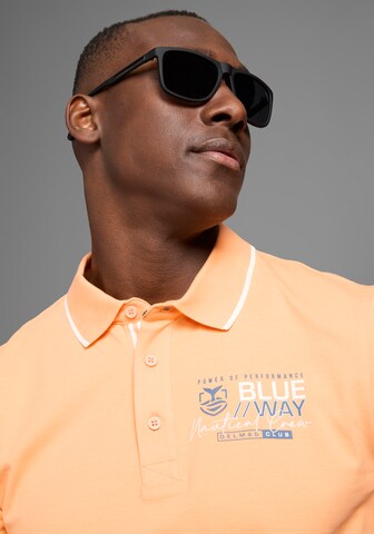 DELMAO Poloshirt in Orange