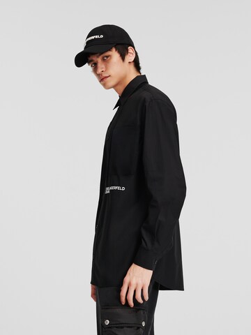 KARL LAGERFELD JEANS Regular fit Button Up Shirt in Black