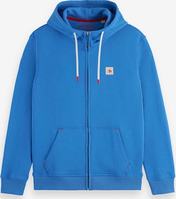 SCOTCH & SODA Sweatjacke 'Essential' in Blau: predná strana