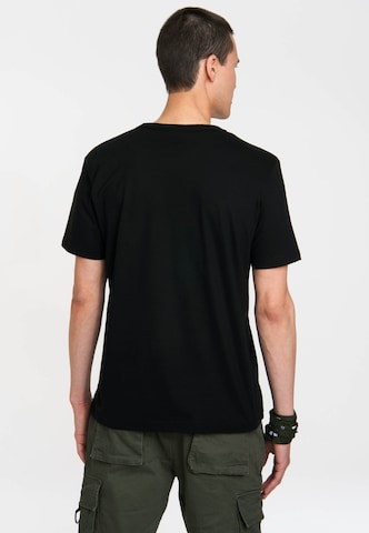 LOGOSHIRT T-Shirt 'Slytherin' in Schwarz