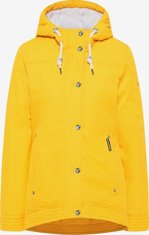 Schmuddelwedda Between-Season Jacket in Yellow: front