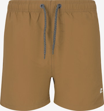 Cruz Zwemshorts 'Eyemouth' in Bruin: voorkant