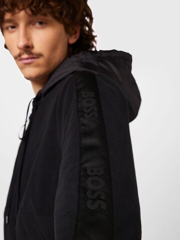 BOSS Black Sweatvest 'Seeger 120' in Zwart