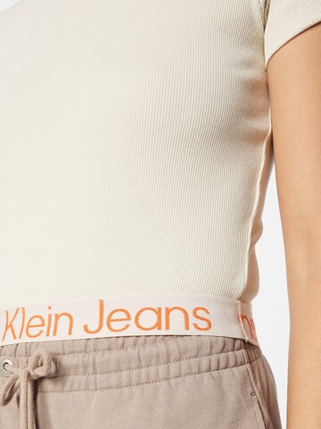 Calvin Klein Jeans Тениска в бежово